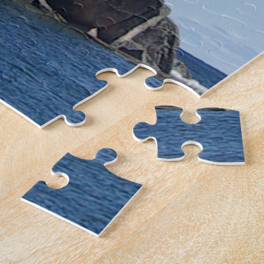 スプリットロックライトハウスfromビーチジグソーパズル ジグソーパズル (側面)