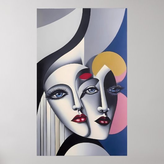 スプリット決定 – Ken Gage Surreal Poster ポスター (正面)