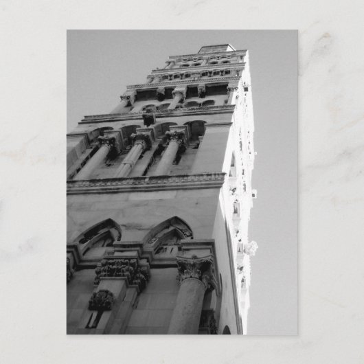 スプリット・クロアチアの鐘楼 ポストカード (正面)