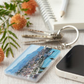 スプリット・シティ海底上空ビュー、ダルマティア、クロアチア キーホルダー (正面右)