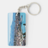 スプリット・シティ海底上空ビュー、ダルマティア、クロアチア キーホルダー (裏面)