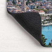 スプリット・シティ海底上空ビュー、ダルマティア、クロアチア マウスパッド (コーナー)