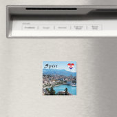 スプリット・シティ海底上空ビュー、ダルマティア、クロアチア マグネット (インサイチュ (食洗機))