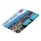 スプリット・シティ海底上空ビュー、ダルマティア、クロアチア マグネット (左側)