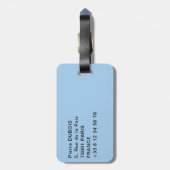 スプリット・シティ海底上空ビュー、ダルマティア、クロアチア ラゲッジタグ (裏面縦)