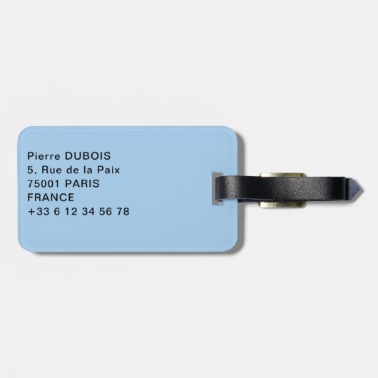 スプリット・シティ海底上空ビュー、ダルマティア、クロアチア ラゲッジタグ (裏面横)