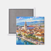 スプリット・シティ・クロアチア マグネット (正面/裏面)