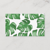 スプリット・リーフ・フィロデンドロン・サマー結婚ズ プレイスカード (裏面)