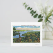 スプリット・ロック・ライトからの湖の南向き ポストカード (スタンド正面)