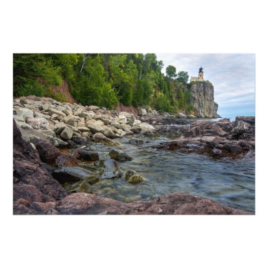 スプリット・ロック・ライト・ハウスの遠景 フォトプリント            (正面)