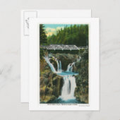 スプリット・ロック・滝・ブリッジの表示 ポストカード (正面/裏面)