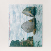 スプリットApple Rock KaiteriニュージーランドJigsaw Pu ジグソーパズル (縦)