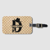 スプリット'D'カウボーイモノグラム ラゲッジタグ (正面横)