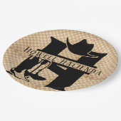 スプリット'H'カウボーイモノグラム ペーパープレート (アングル)