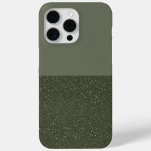 スプリットMossグリーンiPhone 15 Pro最大ケース(カスタム) iPhone 15 Pro Maxケース