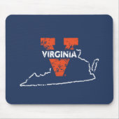 スプリットVバージニア州ラブ マウスパッド (正面)