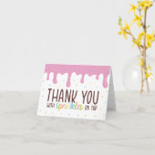 スプリンカラフルクルズドーナツありがとう カード (黄色い花)