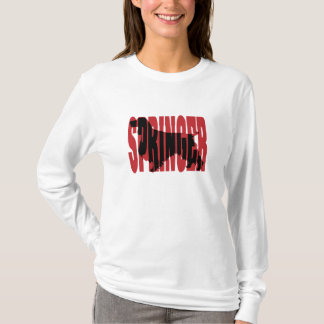 スプリンガースパニエルのシルエット Tシャツ