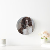 スプリンガースパニエル犬ウォールクロック ラウンド壁時計 (ホーム)