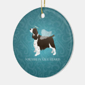 スプリンガースパニエル犬エンジェルペットメモリアル セラミックオーナメント (左)