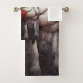 スプリンガースパニエル犬サンタクロースフェスティバルクリスマス バスタオルセット (インサイチュ)