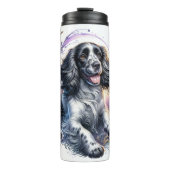 スプリンガースパニエル犬ズバタフライメドウ タンブラー (正面)