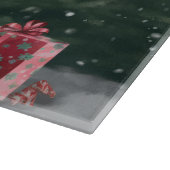 スプリンガースパニエル犬ドッグインスノークリスマス カッティングボード (角)