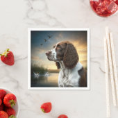 スプリンガースパニエル犬ドッグバイアダックポンド スタンダードカクテルナプキン (インサイチュ)