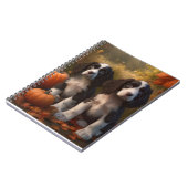 スプリンガースパニエル犬パピーオータムデライトカボチャ ノートブック (左側)