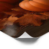 スプリンガースパニエル犬パピーオータムデライトカボチャ ポスター (コーナー)