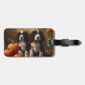 スプリンガースパニエル犬パピーオータムデライトカボチャ ラゲッジタグ (裏面横)