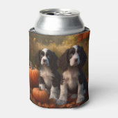 スプリンガースパニエル犬パピーオータムデライトカボチャ 缶クーラー (缶正面)