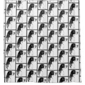 スプリンガースパニエル犬ヴィンテージアート シャワーカーテン (正面)