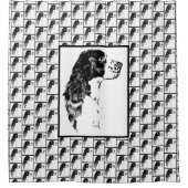 スプリンガースパニエル犬ヴィンテージドッグアート シャワーカーテン (正面)