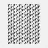 スプリンガースパニエル犬ヴィンテージドッグアート フリースブランケット (正面)