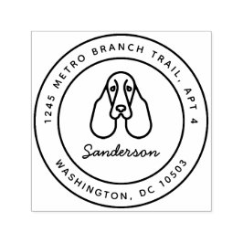 スプリンガースパニエル犬差出人住所スタンプセルフインキング セルフインキングスタンプ