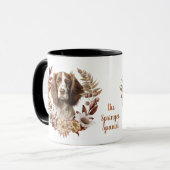 スプリンガースパニエル犬秋リース マグカップ (正面左)