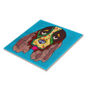 スプリンガースパニエル犬醜い犬の顔セラミックタイル タイル (側面)