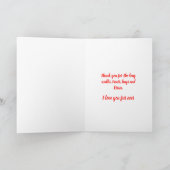 スプリンガー シルエット 犬 赤いハート 母の日 カード (内部)