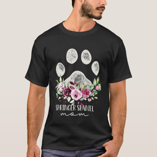 スプリンガー・スパニエル 犬のママ Tシャツ (正面)