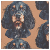 スプリンガー・スパニエル 犬 面白い 動物 アート ファブリック (クローズアップ)