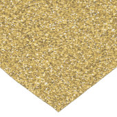 スプリンクされた金ゴールドグリッター。 ロングテーブルランナー (コーナー)