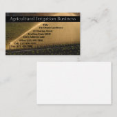 スプリンクラーと苗の写真 名刺 (正面/裏面)