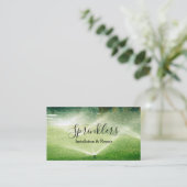 スプリンクラーシステムの設置と修理 名刺 (スタンド正面)