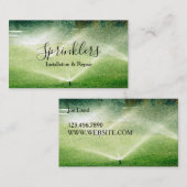 スプリンクラーシステムの設置と修理 名刺 (正面/裏面)