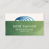 スプリンクラー灌漑用芝生 名刺 (正面)