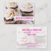 スプリンクルカップケーキベーカリー 紹介カード (正面/裏面)