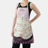 スプリンクルズカップケーキピンパーソナライズされたク エプロン (インサイチュ)