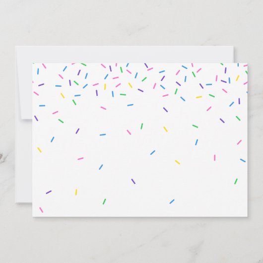 スプリンクルズハーフ誕生日招待状、カワイイ&モダンズ 招待状 (裏面)