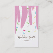 スプリンクルズベーカリーアイスクリームつや消し滴下ブシン 名刺 (正面)